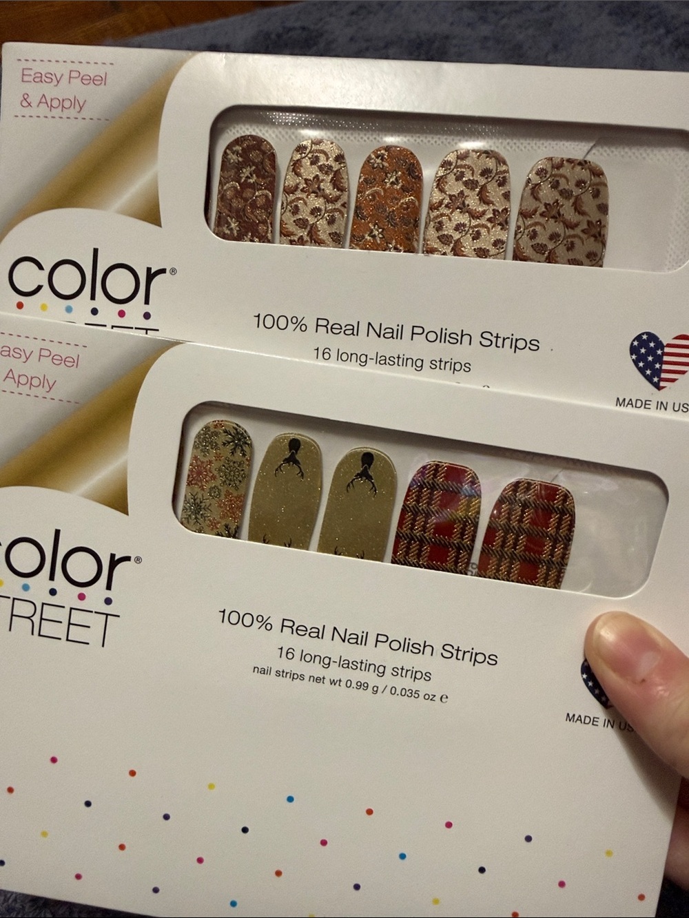 Brand New Color Street Nails interstellar color change 100% Real Polish strips